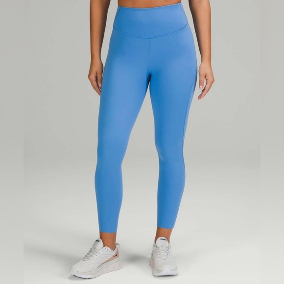 Lululemon Base Pace High-Rise Running Tight 25" *Brushed Nulux ~ Blue Nile Sz 4 - Picture 3 of 14
